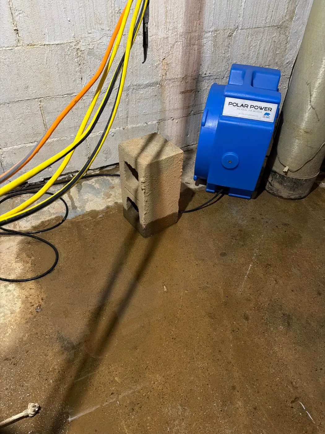 Basement water extraction in Avon Indiana home